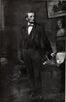 An illustration from Artists of Abraham Lincoln portraits (1885)