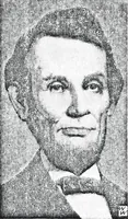 An illustration from Artists of Abraham Lincoln portraits (1916)