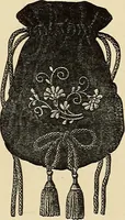 An illustration from Art needlework. A complete manual of embroidery in silks and crewels, with full instructions as to stitches, materials, and implements. Containing also a large number of original designs and a handsome coloured design for crewel work (1882)