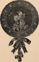 An illustration from Art needlework. A complete manual of embroidery in silks and crewels, with full instructions as to stitches, materials, and implements. Containing also a large number of original designs and a handsome coloured design for crewel work (1882)