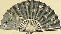 An illustration from Art needlework. A complete manual of embroidery in silks and crewels, with full instructions as to stitches, materials, and implements. Containing also a large number of original designs and a handsome coloured design for crewel work (1882)