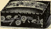 An illustration from Art needlework. A complete manual of embroidery in silks and crewels, with full instructions as to stitches, materials, and implements. Containing also a large number of original designs and a handsome coloured design for crewel work (1882)