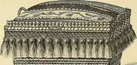 An illustration from Art needlework. A complete manual of embroidery in silks and crewels, with full instructions as to stitches, materials, and implements. Containing also a large number of original designs and a handsome coloured design for crewel work (1882)
