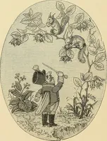 An illustration from Art needlework. A complete manual of embroidery in silks and crewels, with full instructions as to stitches, materials, and implements. Containing also a large number of original designs and a handsome coloured design for crewel work (1882)