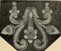 An illustration from Art needlework. A complete manual of embroidery in silks and crewels, with full instructions as to stitches, materials, and implements. Containing also a large number of original designs and a handsome coloured design for crewel work (1882)