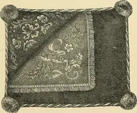 An illustration from Art needlework. A complete manual of embroidery in silks and crewels, with full instructions as to stitches, materials, and implements. Containing also a large number of original designs and a handsome coloured design for crewel work (1882)