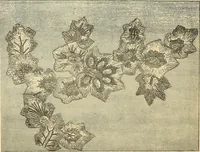 An illustration from Art needlework. A complete manual of embroidery in silks and crewels, with full instructions as to stitches, materials, and implements. Containing also a large number of original designs and a handsome coloured design for crewel work (1882)