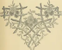 An illustration from Art needlework. A complete manual of embroidery in silks and crewels, with full instructions as to stitches, materials, and implements. Containing also a large number of original designs and a handsome coloured design for crewel work (1882)