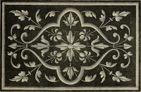 An illustration from Art needlework. A complete manual of embroidery in silks and crewels, with full instructions as to stitches, materials, and implements. Containing also a large number of original designs and a handsome coloured design for crewel work (1882)