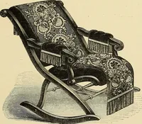 An illustration from Art needlework. A complete manual of embroidery in silks and crewels, with full instructions as to stitches, materials, and implements. Containing also a large number of original designs and a handsome coloured design for crewel work (1882)