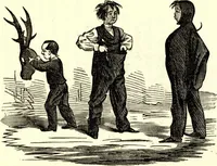 Picture 83 of 118 from The art of amusing : being a collection of graceful arts, merry games, odd tricks, curious puzzles, and new charades : together with suggestions for private theatricals, tableaux, and all sorts of parlor and family amusements (1866), leaf 246