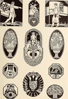 An illustration from The art of the book; a review of some recent European and American work in typography, page decoration & binding (1914)