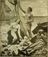 An illustration from The art of the Dresden gallery; notes and observations upon the old and modern masters and paintings in the royal collection (1907)