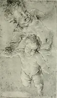 Picture 101 of 188 from The art of the great masters, as exemplified by drawings in the collection of Émile Wauters, membre de l'Académie royale de Belgique (1913), leaf 208
