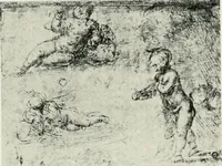 Picture 26 of 188 from The art of the great masters, as exemplified by drawings in the collection of Émile Wauters, membre de l'Académie royale de Belgique (1913), leaf 57