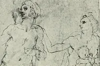 An illustration from The art of the great masters, as exemplified by drawings in the collection of Émile Wauters, membre de l'Académie royale de Belgique (1913)