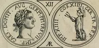 An illustration from The art of making devises : treating of hieroglyphicks, symboles, emblemes, aenigma's, sentences, parables, reverses of medals, armes, blazons, cimiers, cyphers and rebus (1648)