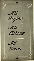 An illustration from The art of show card writing; a modern treatise on show card writing, designed as an educator in all branches of the art...With two hundred and fifty-six illustrations and thirty-two lettering plates, comprising all the standard ancient and modern styles (1907)