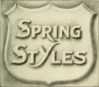 An illustration from The art of show card writing; a modern treatise on show card writing, designed as an educator in all branches of the art...With two hundred and fifty-six illustrations and thirty-two lettering plates, comprising all the standard ancient and modern styles (1907)