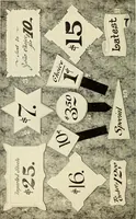 An illustration from The art of show card writing; a modern treatise on show card writing, designed as an educator in all branches of the art...With two hundred and fifty-six illustrations and thirty-two lettering plates, comprising all the standard ancient and modern styles (1907)