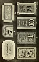 An illustration from The art of show card writing; a modern treatise on show card writing, designed as an educator in all branches of the art...With two hundred and fifty-six illustrations and thirty-two lettering plates, comprising all the standard ancient and modern styles (1907)