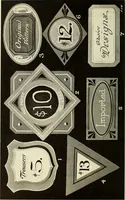 An illustration from The art of show card writing; a modern treatise on show card writing, designed as an educator in all branches of the art...With two hundred and fifty-six illustrations and thirty-two lettering plates, comprising all the standard ancient and modern styles (1907)
