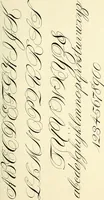 An illustration from The art of show card writing; a modern treatise on show card writing, designed as an educator in all branches of the art...With two hundred and fifty-six illustrations and thirty-two lettering plates, comprising all the standard ancient and modern styles (1907)