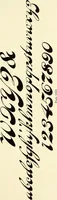An illustration from The art of show card writing; a modern treatise on show card writing, designed as an educator in all branches of the art...With two hundred and fifty-six illustrations and thirty-two lettering plates, comprising all the standard ancient and modern styles (1907)