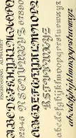 An illustration from The art of show card writing; a modern treatise on show card writing, designed as an educator in all branches of the art...With two hundred and fifty-six illustrations and thirty-two lettering plates, comprising all the standard ancient and modern styles (1907)