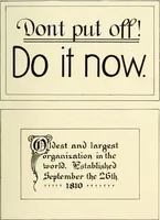 Picture 11 of 155 from The art of show card writing; a modern treatise on show card writing, designed as an educator in all branches of the art...With two hundred and fifty-six illustrations and thirty-two lettering plates, comprising all the standard ancient and modern styles (1907), leaf 26