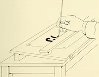 An illustration from The art of show card writing; a modern treatise on show card writing, designed as an educator in all branches of the art...With two hundred and fifty-six illustrations and thirty-two lettering plates, comprising all the standard ancient and modern styles (1907)