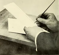 An illustration from The art of show card writing; a modern treatise on show card writing, designed as an educator in all branches of the art...With two hundred and fifty-six illustrations and thirty-two lettering plates, comprising all the standard ancient and modern styles (1907)