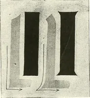An illustration from The art of show card writing; a modern treatise covering all branches of the art ... with one hundred and fifty-three illustrations and thirty-two lettering plates, comprising all the standard ancient and modern styles (1922)
