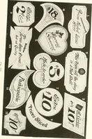 An illustration from The art of show card writing; a modern treatise covering all branches of the art ... with one hundred and fifty-three illustrations and thirty-two lettering plates, comprising all the standard ancient and modern styles (1922)
