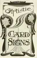 An illustration from The art of show card writing; a modern treatise covering all branches of the art ... with one hundred and fifty-three illustrations and thirty-two lettering plates, comprising all the standard ancient and modern styles (1922)