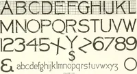 An illustration from The art of show card writing; a modern treatise covering all branches of the art ... with one hundred and fifty-three illustrations and thirty-two lettering plates, comprising all the standard ancient and modern styles (1922)