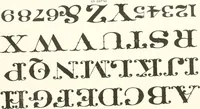 An illustration from The art of show card writing; a modern treatise covering all branches of the art ... with one hundred and fifty-three illustrations and thirty-two lettering plates, comprising all the standard ancient and modern styles (1922)