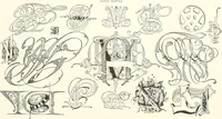 An illustration from The art of show card writing; a modern treatise covering all branches of the art ... with one hundred and fifty-three illustrations and thirty-two lettering plates, comprising all the standard ancient and modern styles (1922)