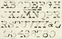 An illustration from The art of show card writing; a modern treatise covering all branches of the art ... with one hundred and fifty-three illustrations and thirty-two lettering plates, comprising all the standard ancient and modern styles (1922)