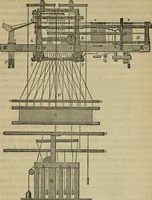 An illustration from The art of weaving, by hand and by power, with an introductory account of its rise and progress in ancient and modern times (1844)