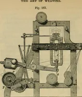 An illustration from The art of weaving, by hand and by power, with an introductory account of its rise and progress in ancient and modern times (1844)