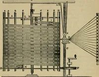 An illustration from The art of weaving, by hand and by power, with an introductory account of its rise and progress in ancient and modern times (1844)
