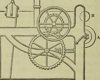 An illustration from The art of weaving, by hand and by power, : with an introductory account of its rise and progress in ancient and modern times. For the use of manufacturers and others. (1844)