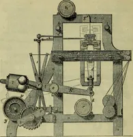 An illustration from The art of weaving, by hand and by power, : with an introductory account of its rise and progress in ancient and modern times. For the use of manufacturers and others. (1844)