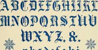 An illustration from The art ornamenter and modern sign writer. "Up to date." (1895)