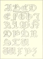 An illustration from The art & practice of typography : a manual of American printing, including a brief history up to the twentieth century, with reproductions of the work of early masters of the craft, and a practical discussion and an extensive demonstration of the modern use of type-faces and methods of arrangement (1917)