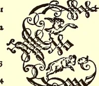 An illustration from The art & practice of typography : a manual of American printing, including a brief history up to the twentieth century, with reproductions of the work of early masters of the craft, and a practical discussion and an extensive demonstration of the modern use of type-faces and methods of arrangement (1917)