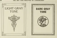 An illustration from The art & practice of typography : a manual of American printing, including a brief history up to the twentieth century, with reproductions of the work of early masters of the craft, and a practical discussion and an extensive demonstration of the modern use of type-faces and methods of arrangement (1917)