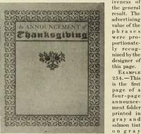 An illustration from The art & practice of typography : a manual of American printing, including a brief history up to the twentieth century, with reproductions of the work of early masters of the craft, and a practical discussion and an extensive demonstration of the modern use of type-faces and methods of arrangement (1917)