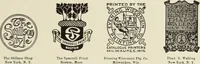 An illustration from The art & practice of typography : a manual of American printing, including a brief history up to the twentieth century, with reproductions of the work of early masters of the craft, and a practical discussion and an extensive demonstration of the modern use of type-faces and methods of arrangement (1917)